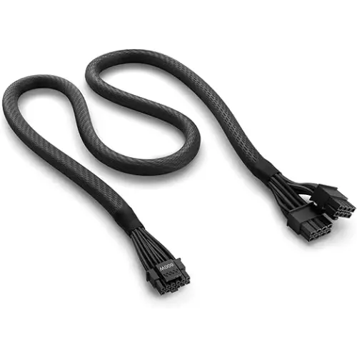 NZXT 12VHPWR Adapter Cable - 12 + 4-Pin (16-Pin) 12HVPWR to Dual 8-Pin PCIe - Compatible with NVIDIA 40 Series Graphics