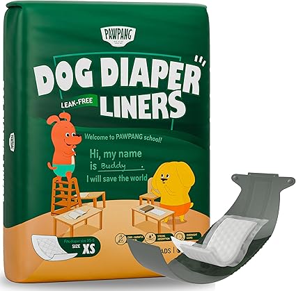 Pawpang Disposable Dog Diaper Liners X-Small 100 Count