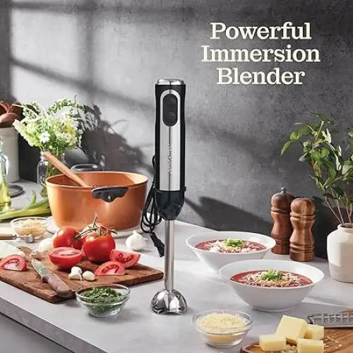 Peach Street- Powerful Immersion Blender Electric Hand Blender 500 Watt with Turbo Mode - Hand Blenders