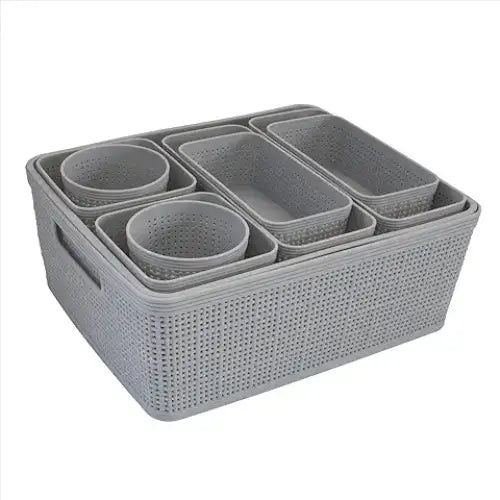 Simplify-10 Piece Organizing Set Multiple Size Bins - Storage