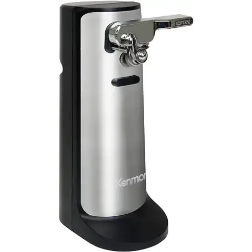 Kenmore 3-In-1 Automatic Electric Can Opener Built-In Knife Sharpener Bottle Opener Hands-Free One-Touch - Can Openers