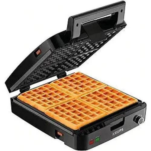 KRUPS Waffle Maker Stainless Steel 4 Slices - Waffle Irons