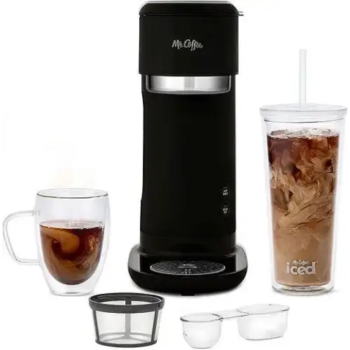 Mr. Coffee Iced and Hot Coffee Maker Single Serve Machine - Coffee Machines