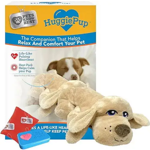 Pets Know Best HuggiePup Cuddly Puppy Behavioral Aid Toy Great for Crate Training
