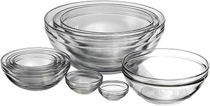 Anchor Hocking 10 Piece Mixing Bowl Set, Nesting Serving Bowls & Mixing Bowls
