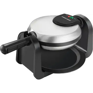 BLACK+DECKER Flip Waffle Maker, 7" Round Belgian Waffles
