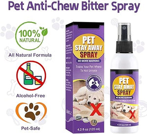 ERUIOLA Bitter Apple Spray Pet Stay Away Training Aid for Dogs and Cats to Stop Chewing