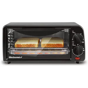 Elite Gourmet ETO236 Personal Compact 2 Slice Countertop Toaster Oven