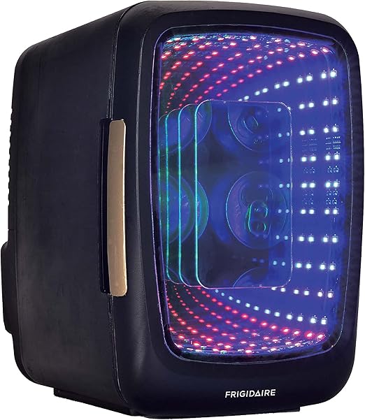 Frigidaire EFMIS179 Gaming Light Up Mini Beverage Refrigerator, Stealth ‎7 x 10 x 11 inches