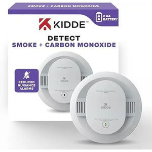 Kidde 30CUDR Smoke & Carbon Monoxide Detector, AA Battery Powered, LED Warning Light Indicators