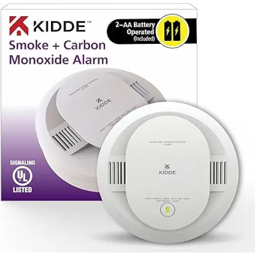 Kidde Smoke & Carbon Monoxide Detector AA Battery Powered LED Warning Light Indicators 900-CUDR