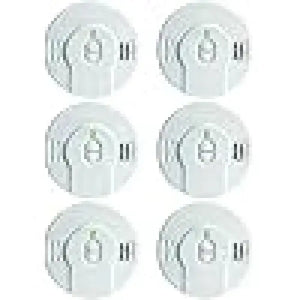Kidde Smoke Detector i9010, 10-Year Battery, LED Indicators, Test-Reset Button, 6 Pack