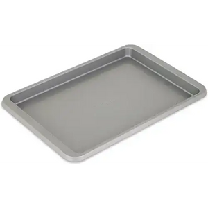 KitchenAid 9x13in Nonstick Aluminized Steel Baking Sheet, Contour Silver