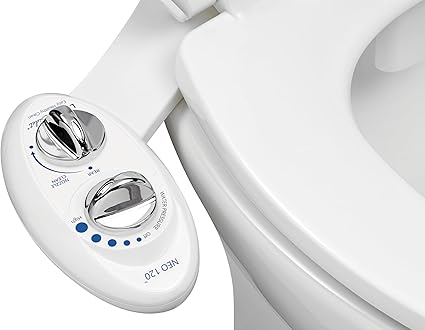 LUXE Bidet NEO 120 - Self-Cleaning Nozzle, Fresh Water Non-Electric Bidet Attachment