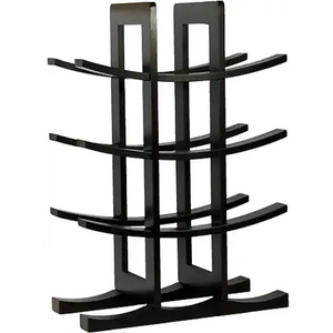 Oceanstar 12-Bottle Bamboo Wine Rack, Dark Espresso