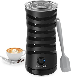 Secura Electric Milk Frother, Automatic Milk Steamer, 4-IN-1 Hot & Cold Foam Maker-8.4oz/240ml