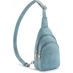 Telena Sling Bag for Women Leather Crossbody Bags Sling Backpack Teal