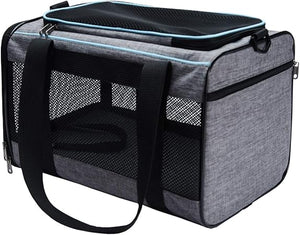 Vceoa 17.5x11x11 Inches Cat, Dog Carrier for Pets Up to 16 Lbs