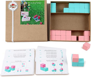 Yo!Wow- Educational Wooden Building Blocks, Spatial Thinking Training Game