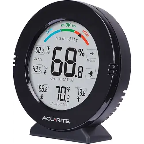 AcuRite 01080M Pro Accuracy Temperature and Humidity Gauge with Alarms - Weather Stations