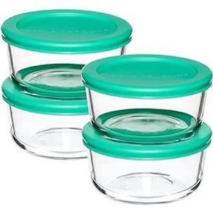 Anchor Hocking Glass Food Storage Containers with Snugfit Lids