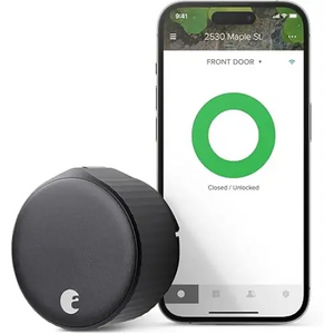 August Home AUG-SL05-M01-G01 August Wi-Fi, (4th Generation) Smart Lock, Matte Black