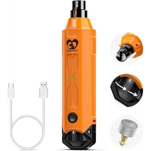 Casfuy Rechargeable 6-Speed Dog Nail Grinder, Super Quiet