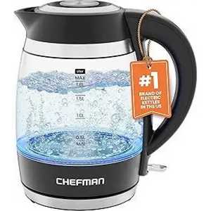 Chefman Electric Kettle, 1.8L 1500W, Hot Water Boiler