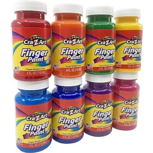 Cra-Z-Art Washable Kids Finger Paint Bulk Pack 8ct