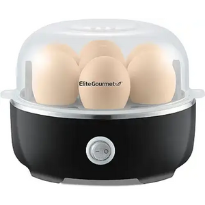 Elite Gourmet EGC115B Easy Egg Cooker Electric 7-Egg Capacity