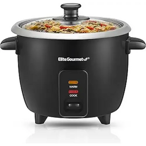 Elite Gourmet ERC003B Electric Rice Cooker with Automatic Keep Warm
