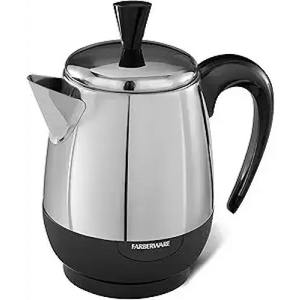 Farberware Electric Coffee Percolator, FCP240, Stainless Steel Basket