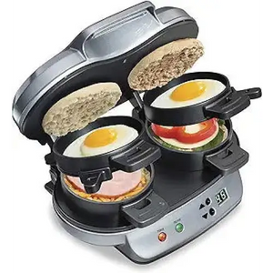Hamilton Beach Dual Breakfast Sandwich Maker with Timer