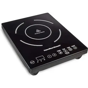 Hamilton Beach Portable Single Induction Cooktop Countertop Burner Hot Plate with Fast Heating Mode