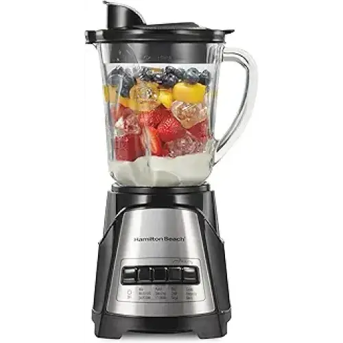 Hamilton Beach Power Elite Wave Action Blender For Shakes and Smoothies 40 Oz Glass Jar - Countertop Blenders