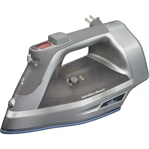 Hamilton Beach Steam Iron & Vertical Steamer for Clothes with Scratch-Resistant Durathon Soleplate, Digital Temperature Control