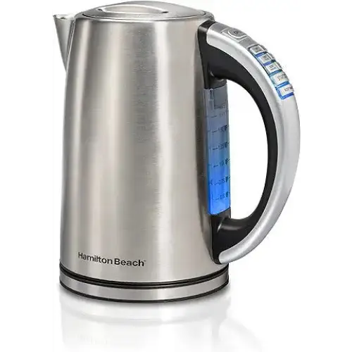 Hamilton Beach 1.7 Liter Temperature Control Electric Kettle Water Boiler & Heater - Electric Tea Pots and Water Boilers