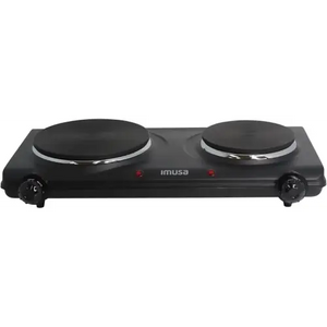 Imusa Double Electric Hot Plate with Cast Iron Plate
