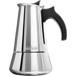 London Sip Stainless Steel Stove-Top Espresso Maker Coffee Pot Italian Moka Percolator 6 Cup