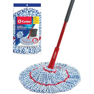 O-Cedar MicroTwist MAX Microfiber Twist Mop with 1 Extra Refill