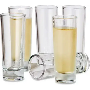 Oggi Tall Shot Glasses w/Heavy Base, Set of 6, 2oz