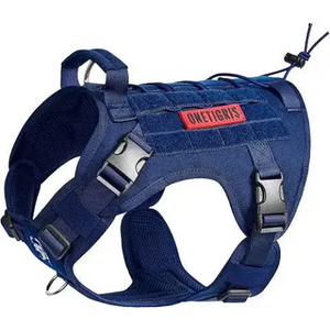 OneTigris Tactical Dog Harness Vest,No-Pull Service Dog Vest with Hook & Loop Panels