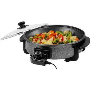 OVENTE 12 Inch Electric Skillet and Frying Pan with Nonstick Coating, 1400W Power