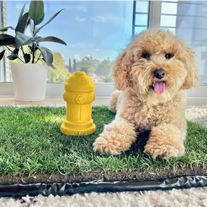 Silicone Potty Training Dog Fire Hydrant | Pee Training for Male Dogs | Petite 4" W x 7"