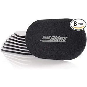 Super Sliders-5 3/4" x 9 1/2" Oval Reusable Furniture Sliders for Hard Surfaces